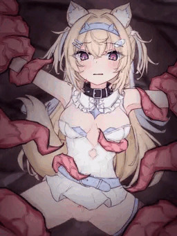 【フワワ・アビスガード】触手 / 中出し / 種付け / 孕ませ / 腹ボテ / 受精 / 妊娠 / 拘束【 Fuwawa Abyssgard / hololiveEN 】