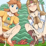 大公開スマッシュブリブリーズなデイジー姫とゼルダ姫♥