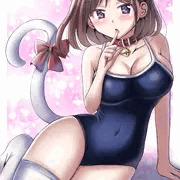 スク水と猫耳と女の子④