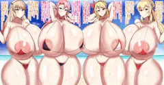 爆乳ビキニ艦隊の誘惑