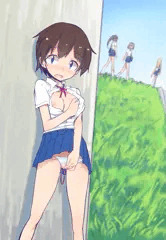 露出通学路