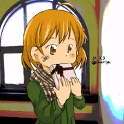 バレンタインモードの朧ちゃん