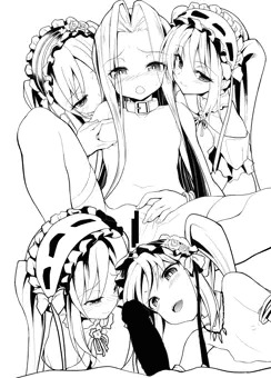 ゴルゴン三姉妹線画