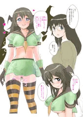 密かにハロウィン露出を楽しむ委員長