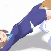 JCと股の匂いを嗅ぐ駄犬