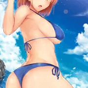後ろからこっそりと…