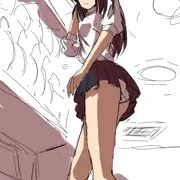 黒髪JKパンツ