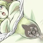 王女子宮口露出栗燒失禁アニメ