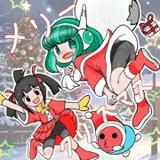 メリークリスマスな太鼓ガール