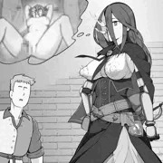 街中でえっちな妄想にふけって乳首が勃ってしまうロザミア