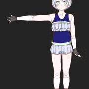 自作ラノベ Loligon Quest のヒロインイメージ絵※エロ無し