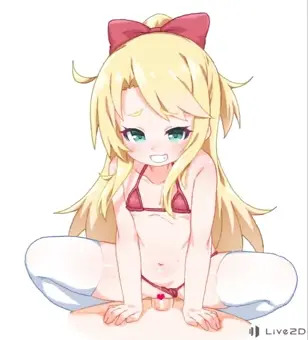 【うごイラ】騎乗位えっち乃愛ちゃん♡