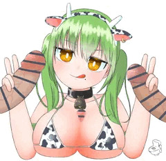 牛柄ビキニのいらすと