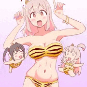 虎縞ビキニまつりママ