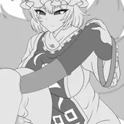 藍しゃま 馬チンポディルド　線画