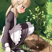 【毎週おしっ娘18】一本だけ別の水で育てるメイドさん