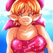 5期猫娘　水着とおっぱい②