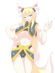 妖狐のお姉さんをうまいこと馬に変化させてその姿のままお札で変化封じて下の穴で遊ぶ絵。