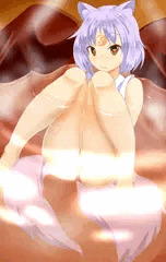 幼女狐の露天風呂