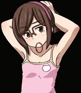 髪結ぼうとしてるチナちゃん
