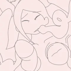 触手に襲われてしまった女友達