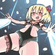 あぶない水着ルーミアのムーンライトレイ！！