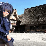 観光地写真とイラスト