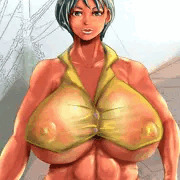 褐色爆乳お姉さん