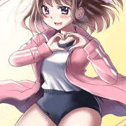 手でハートなブルマJK