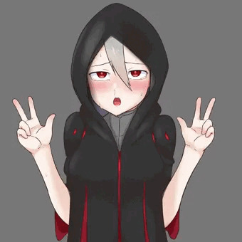 イトちゃんダブルピース