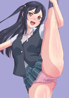 テンション上がり過ぎてI字バランスしちゃうせつ菜ちゃん