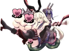 【艦隊これくしょん】「島風」触手超乳ニプルファック　【skeb納品】