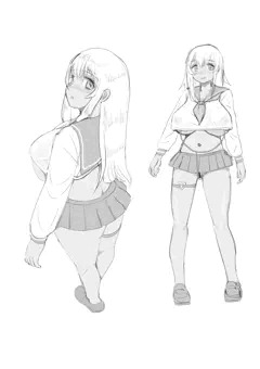露出制服の褐色JK