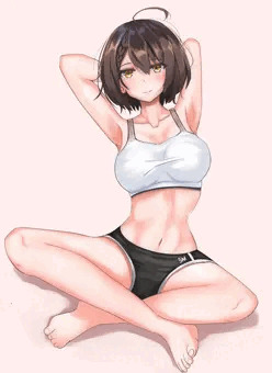 ボルチモアが伸びをしてるだけ