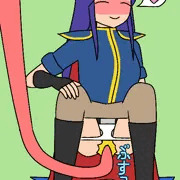 触手にアソコを突っ込まれている女性