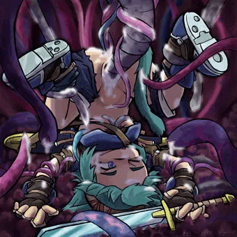○触手vsけも戦士●