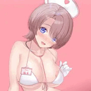 【一枚絵】「えちえちナース麻央_ピンクVer.」（Skeb）