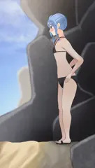 海で野ションするsiちゃん