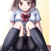 制服スパッツのJK