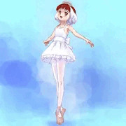 ジャンパースカート風の白鳥姫