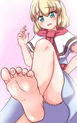アリスに足で踏んでもらう