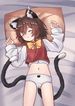 寝ている橙ちゃんに…