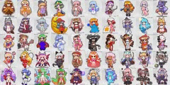 「ゲームに出てくるザコ敵の女の子百人描く」タグで描いた子まとめ