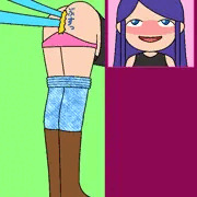 触手と女性