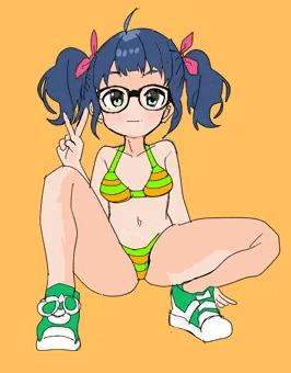 眼鏡っ子　水着