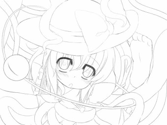 東方ＣＧ集のラフと線画まとめ
