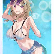 水着ウタゲちゃん　差分込4枚