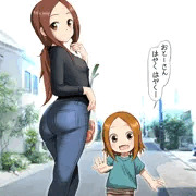 からかい上手の元高木さん　家族でお買いの帰り