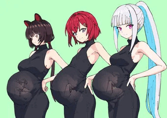 妊婦_さんばか(リゼ・アンジュ・いぬい)