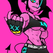 筋肉サキュバスガール